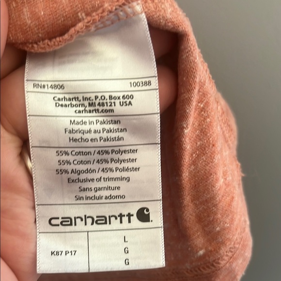Carhartt Pink Short Sleeve Tee - Picture 4 of 5